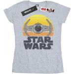 Gråa Långärmade Star Wars TIE Kortärmade T-shirts i Storlek XL för Damer 