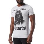 Star Wars Yoda text t-shirt för män, Grå (grå ljun