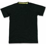 Sportiga Svarta T-shirts stora storlekar från Stedman i Mesh för Herrar 