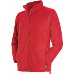 Sportiga Röda Jackor stora storlekar från Stedman i Storlek XL i Material som andas i Fleece för Herrar 