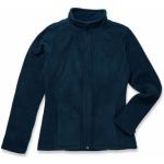 Sportiga Mörkblåa Jackor stora storlekar från Stedman i Storlek XL i Material som andas i Fleece för Damer 