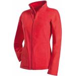 Sportiga Röda Jackor stora storlekar från Stedman i Storlek XL i Material som andas i Fleece för Damer 