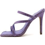 Lavendelfärgade Slip in-sandaler Halksäkra i Syntet för Damer 