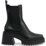 Svarta Chelsea-boots från Steve Madden på rea med Klackhöjd 7cm till 9cm i Syntet för Damer 
