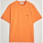Orange Kortärmade Kortärmade T-shirts från Stone Island i Storlek L med Rund ringning i Jerseytyg för Herrar 