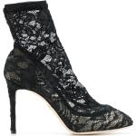 Svarta Skinnstövlar från Dolce & Gabbana i storlek 36 med Stilettklack i Kalvskinn för Damer 