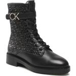 Svarta Militär-boots från Calvin Klein på rea i storlek 37 för Damer 