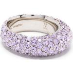 Lavendelfärgade Ringar från Amina Muaddi på rea i 54 i Kristall för Damer 
