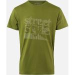 Streetwear Hållbara Ekologiska Olivgröna T-shirts med tryck i Storlek XL i Bomull för Herrar 