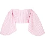 Randiga Rosa Långärmade blusar på rea i Storlek XL för Damer 