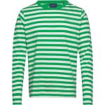 Randiga Gröna Långärmade Långärmade T-shirts från Gant i Storlek S 