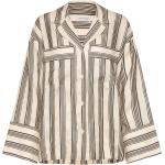 Striped Pyjama Shirt Beige House Of Dagmar