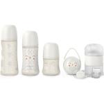 Gråa Nappflaskor för nyfödda från Suavinex 7 delar i Silikon för barn upp till 6 mån 