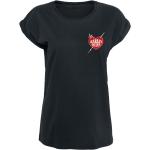 Svarta Suicide Squad Harley Quinn T-shirts med tryck i Storlek S i Bomull för Damer 