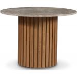Beige Runda matbord Oljade från Skånska Möbelhuset med diameter 105cm i Marmor 