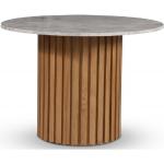 Gråa Runda matbord Oljade från Skånska Möbelhuset med diameter 105cm i Marmor 