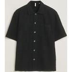 Svarta Kortärmade Kortärmade skjortor från Sunflower i Storlek M för Herrar 