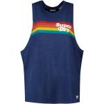 Superdry Vintage Cali Stripe Sleeveless T-shirt Blå XL Kvinna