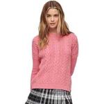Formella Rosa Kabelstickade tröjor från Superdry på rea i Storlek XL för Damer 