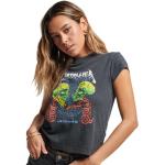 Gråa Kortärmade Metallica Kortärmade T-shirts från Superdry på rea i Storlek XS i Bomull för Damer 