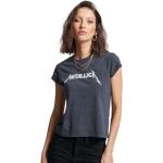 Gråa Kortärmade Metallica Kortärmade T-shirts från Superdry på rea i Storlek XS i Bomull för Damer 