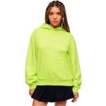 Limegröna Tränings hoodies med broderi från Superdry på rea i Storlek XS för Damer 