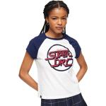 Vita Kortärmade Baseball t-shirts från Superdry på rea i Storlek XS med Rund ringning för Damer 