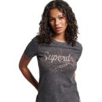 Rockiga Svarta Kortärmade Kortärmade T-shirts från Superdry Vintage på rea i Storlek XS för Damer 