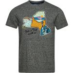Bohemiska Gråa Kortärmade T-shirts från Superdry Vintage på rea i Storlek S för Herrar 