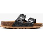 Svarta Slip in-sandaler med glitter från Superfit på rea Stötupptagande i storlek 24 i Mocka för Flickor 