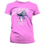 Supergirl Metropolis Distressed Girly T-Shirt, T-Shirt