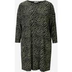 Zebramönstrade Khaki Långärmade Långärmade klänningar från Zhenzi på rea för Damer 