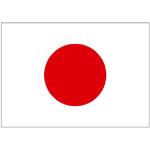 Supportershop Unisexs japansk flagga, röd, 150 x 9
