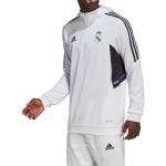 Vita Real Madrid Sweatshirts från adidas på rea i Storlek L för Herrar 
