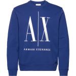 Blåa Huvtröjor från Armani Exchange i Storlek XS 