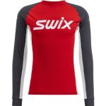 Formella Röda Långärmade Träningströjor från Swix Classic på rea i Storlek M med Rund ringning i Syntet 