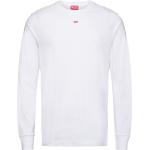 Vita Långärmade Långärmade T-shirts från Diesel i Storlek S 