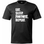 Svarta Fortnite T-shirts för Herrar 