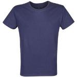 Marinblåa T-shirts med tryck för barn 