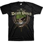 Svarta Five Finger Death Punch Band t-shirts i Storlek L för Herrar 