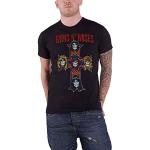 Svarta Guns N Roses Band t-shirts i Storlek L för Herrar 