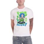 Rockiga Vita Billie Eilish T-shirts i Storlek L i Bomull för Herrar 