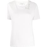Vita Kortärmade T-shirts från Saint Laurent Paris i Bomull för Damer 