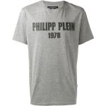 Gråa Kortärmade T-shirts från Philipp Plein på rea i Bomullsblandning för Herrar 