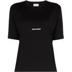 Svarta Kortärmade T-shirts från Saint Laurent Paris i Bomull för Damer 