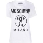 Vita Kortärmade Kortärmade T-shirts från Moschino på rea i Storlek XL för Damer 