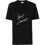 Svarta Kortärmade T-shirts från Saint Laurent Paris i Bomull för Damer 