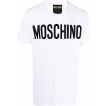 Ekologiska Vita Kortärmade Kortärmade T-shirts från Moschino i Storlek XL i Syntet för Herrar 