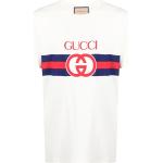 Vita Kortärmade Kortärmade T-shirts från Gucci för Herrar 
