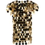 Guldiga Kortärmade Kortärmade toppar med paljetter från Paco Rabanne i Storlek XL för Damer 